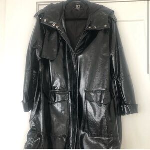 Zara TRF Patent Leather trench/raincoat